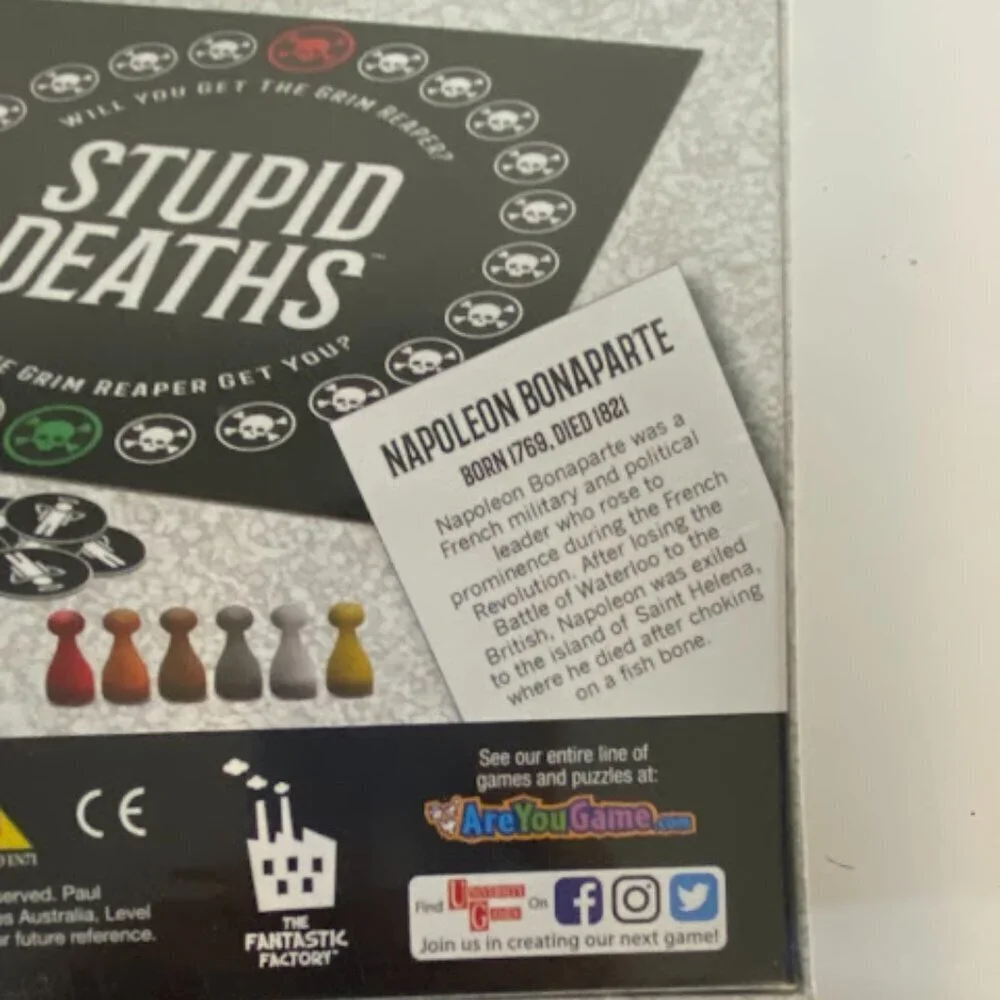University Games Stupid Deaths: The Frightfully Funny Game